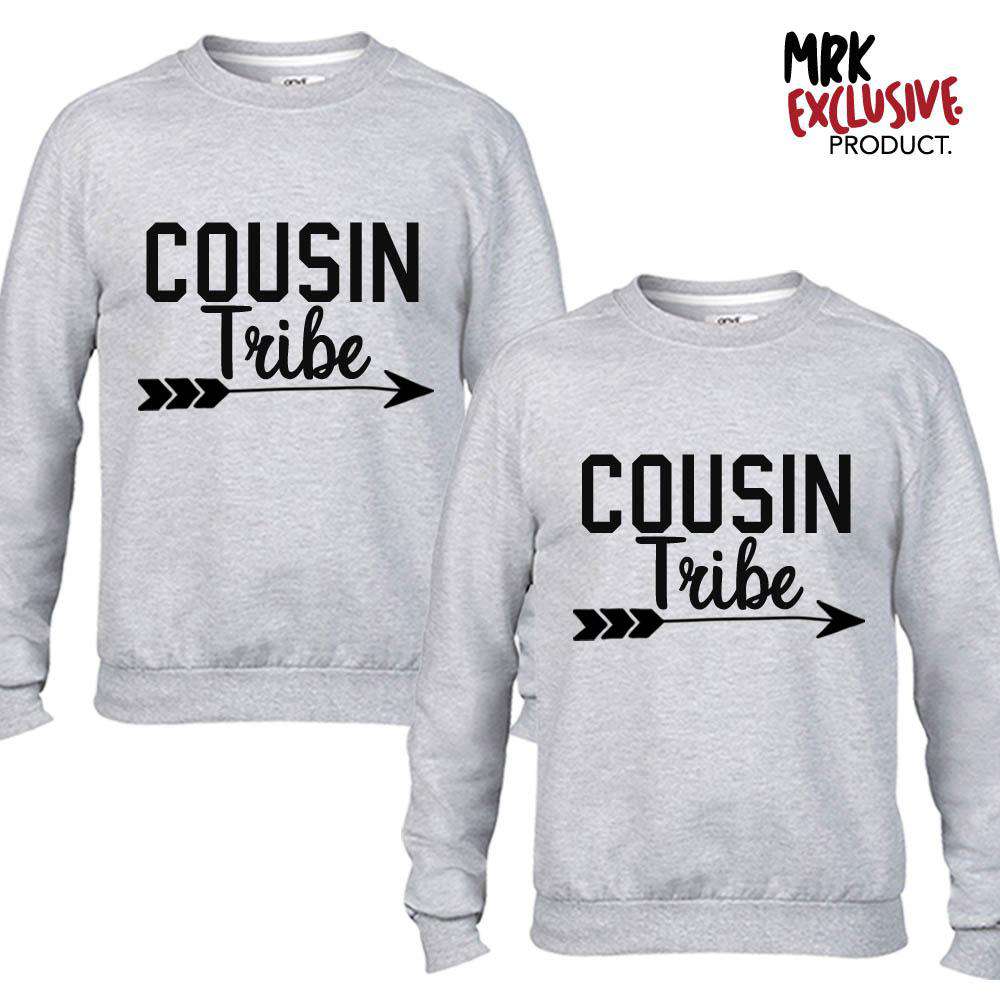 Cousin Tribe Grey Sweaters for Men & Women | Soft & Comfortable Knit Pullover | Perfect for Casual Wear, Office & Winter Outfits