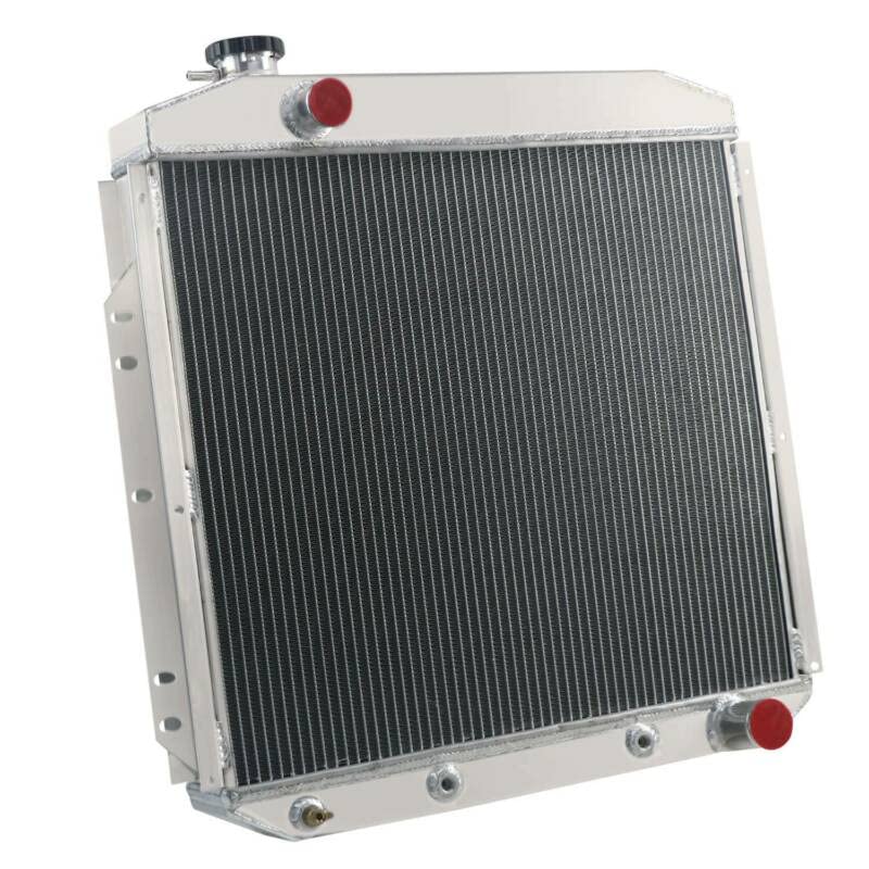 High-Performance 3-Row Aluminum Radiator for Ford F100 F250 F350 (1953-1956) & Chevy V8 - 16