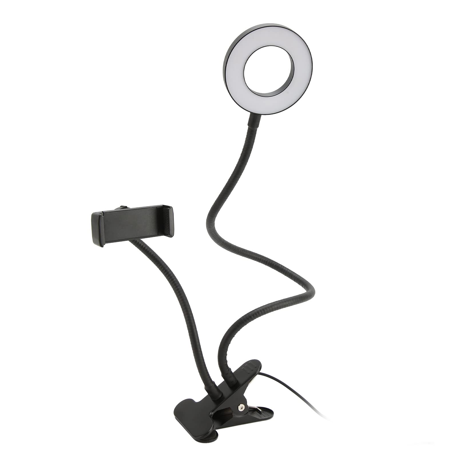 Professional 24-LED USB Ring Light for Camera - Adjustable Brightness Selfie Light for Photography, YouTube Videos, Live Streaming & Makeup (Black) - Perfect for Content Creators, Vloggers & Beauty Enthusiasts