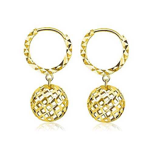 Yellow ball fits small earlobes