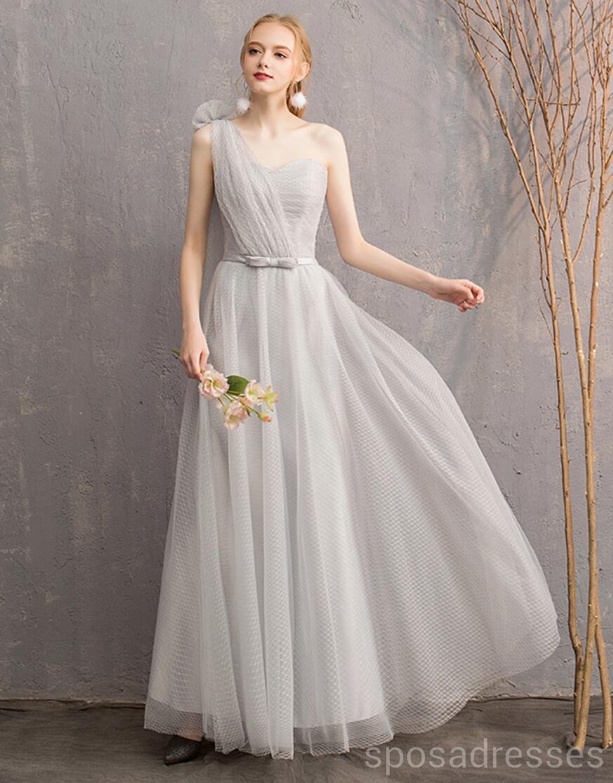 Light Grey Floor Length Mismatched Bridesmaid Dresses - Elegant Wedding Party Gowns (WG545) | Perfect for Formal Weddings, Bridal Showers & Special Occasions