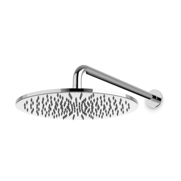 12 Inch Round Rain Shower Head with Adjustable Wall Mount Arm - Perfect for Spa-Like Bathroom Experience & Modern Home Upgrade