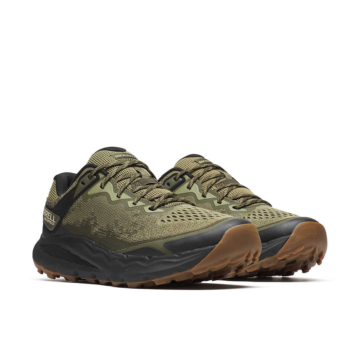 Merrell Nova 4 WP Olive Men's Waterproof Hiking Boots - Lightweight & Durable for Outdoor Adventures, Trail Running & Camping