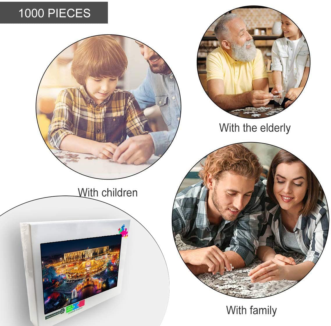 1000-Piece Switzerland Jungfrau Wood Jigsaw Puzzle - Creative Nature Scenery Challenge for Adults & Teens - Perfect for Family Game Night & Home Decor