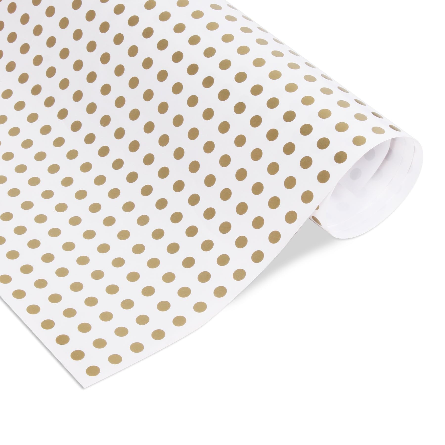 Little Birdie Classic Gold Gift Wrapping Paper - 10 Sheets Pack (2 of Each Design) - Perfect for Birthday Presents, Christmas Gifts & Party Decorations