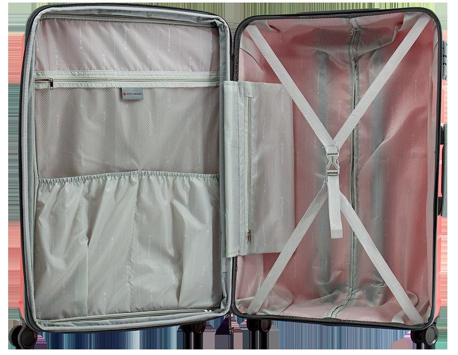Air Canada Optimum Hardside Expandable Large Luggage Suitcase - 28-32 Inch Spinner Wheel Travel Bag for International Flights & Business Trips