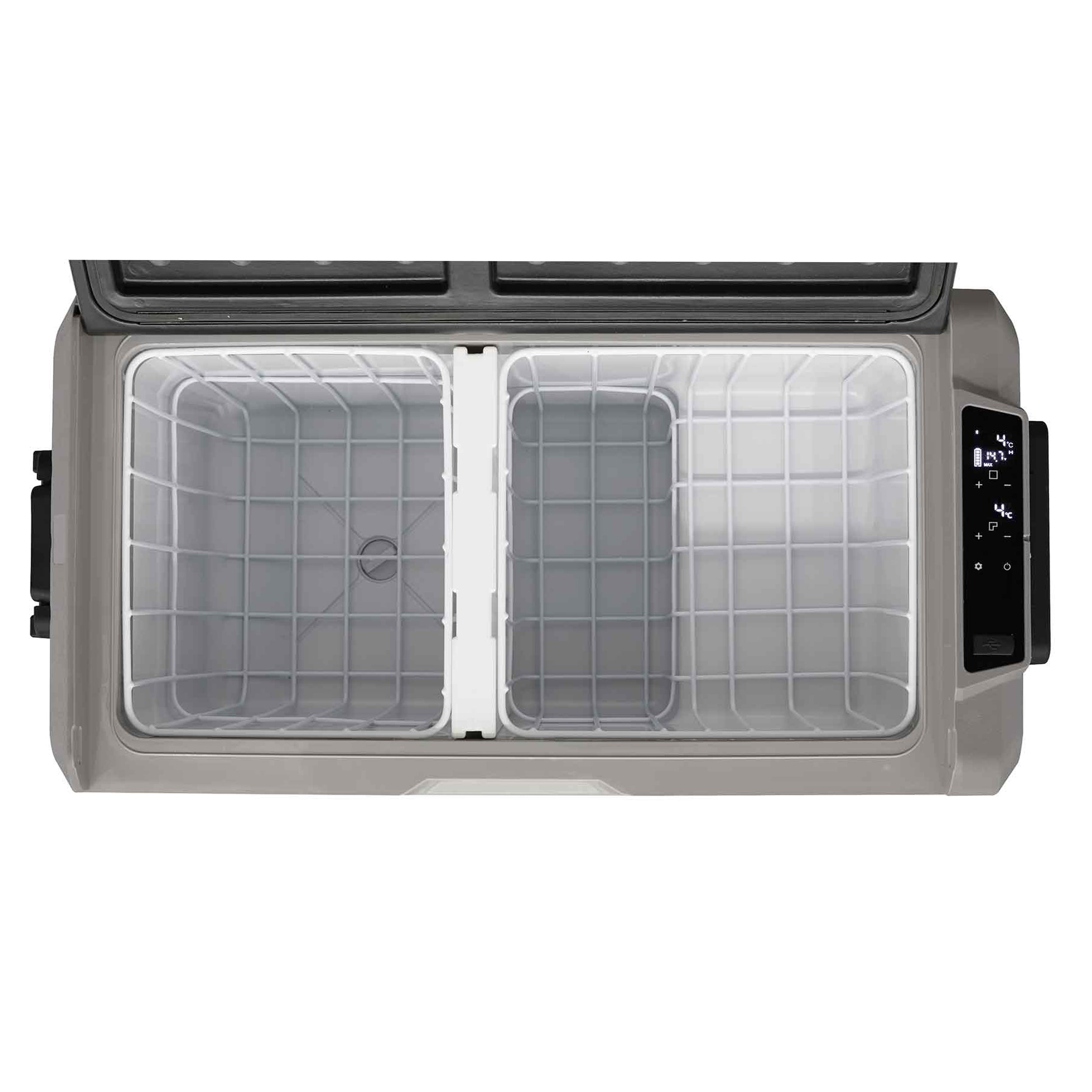 50L Portable Car Fridge Freezer - 12V/24V/230V Dual Zone Compressor Cooler for Road Trips, Camping & Outdoor Adventures | DL132 Model