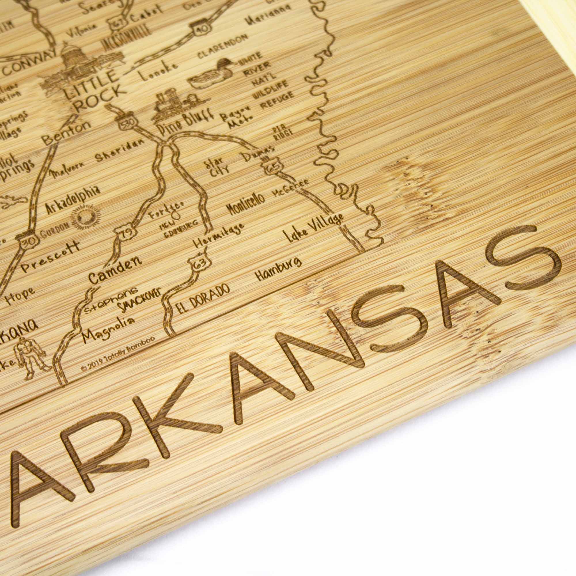 Premium Arkansas Wood Cutting Board - 11