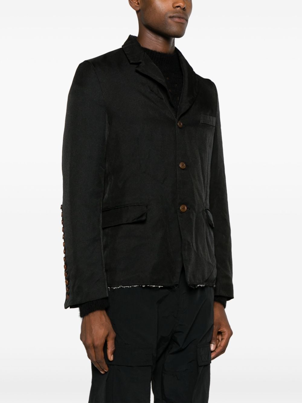 Comme des Garcons Black Jacket for Men & Women - Stylish Designer Outerwear for Fall & Winter Fashion - Perfect for Streetwear, Casual Outfits, and Night Out Looks
