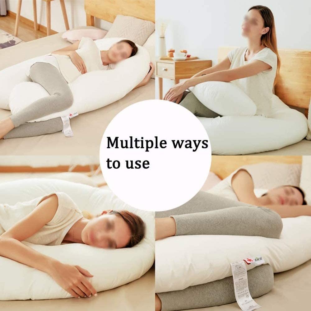 **U-Shaped Maternity Pillow for Pregnancy Support - Ergonomic Body Pillow for Pregnant Women, Abdomen & Back Pain Relief - Perfect for Sleeping, Nursing & Relaxation**