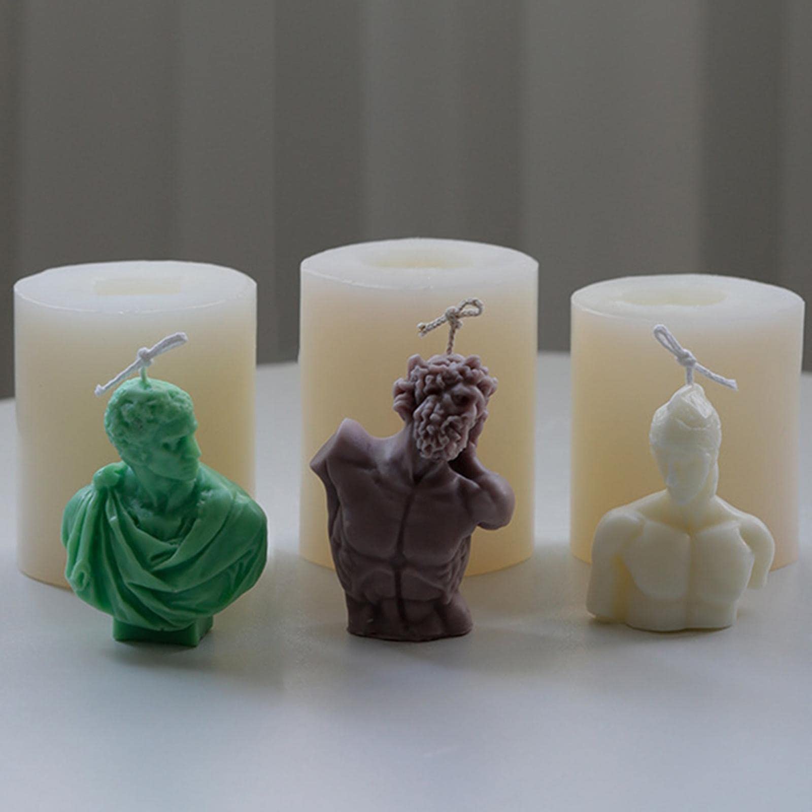 3D Portrait Resin Casting Mold for Candle Wax, Epoxy, Soap Making - Laocoon Design | DIY Crafts & Home Decor | Perfect for Candle Molds, Soap Molds, and Resin Art Projects | Create Unique Handmade Gifts and Decorative Pieces