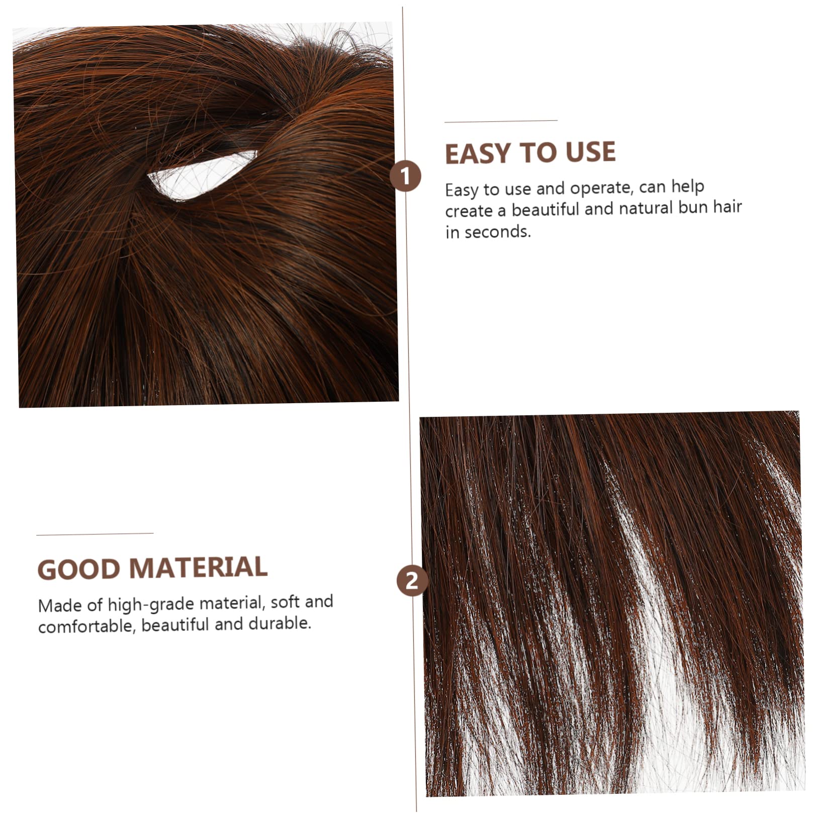 Minkissy Women's Hair Band Chignon Hair Extension - Natural Looking Hairpiece for Office, Wedding & Photo Shoot | Perfect for Everyday Wear, Special Occasions & Professional Styling