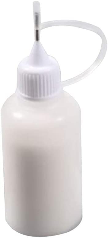 30ml Empty Glue Bottle with Precision Needle Tip - Refillable Applicator for Paper Quilling, DIY Crafts, Scrapbooking - Durable Plastic Glue Dispenser for Art Projects & Home Decor