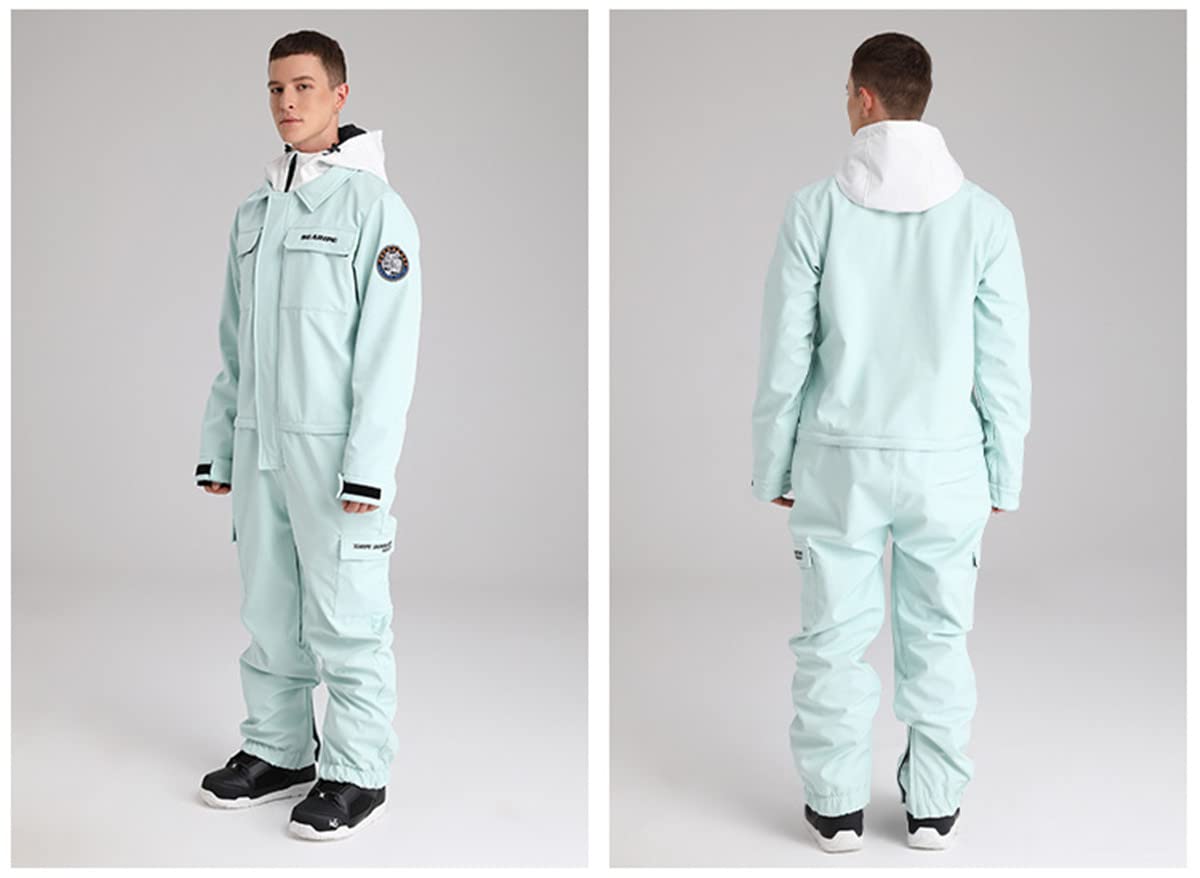 Women's & Men's Insulated Waterproof Ski Suits - Winter Warm One-Piece Snowsuit Coveralls for Skiing & Snowboarding | Perfect for Snow Sports & Outdoor Winter Activities
