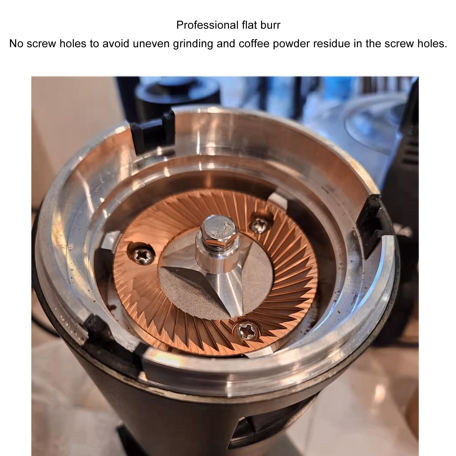Premium 2-Piece 64mm Flat Burr Coffee Grinder Set - Carbon Nitride Coated for DF64/DF64P/DF64E/DF64V/E5P/E6P/E37J - Professional Uniform Grinding for Espresso & Pour Over Coffee at Home or Café