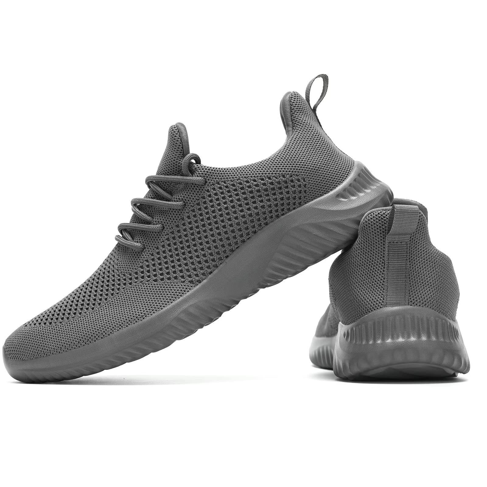 Men's Slip-On Running Shoes - Breathable Mesh Walking Sneakers with Soft Sole | Lightweight & Comfortable Loafers for Tennis, Work & Training | Perfect for Gym, Jogging & Casual Wear