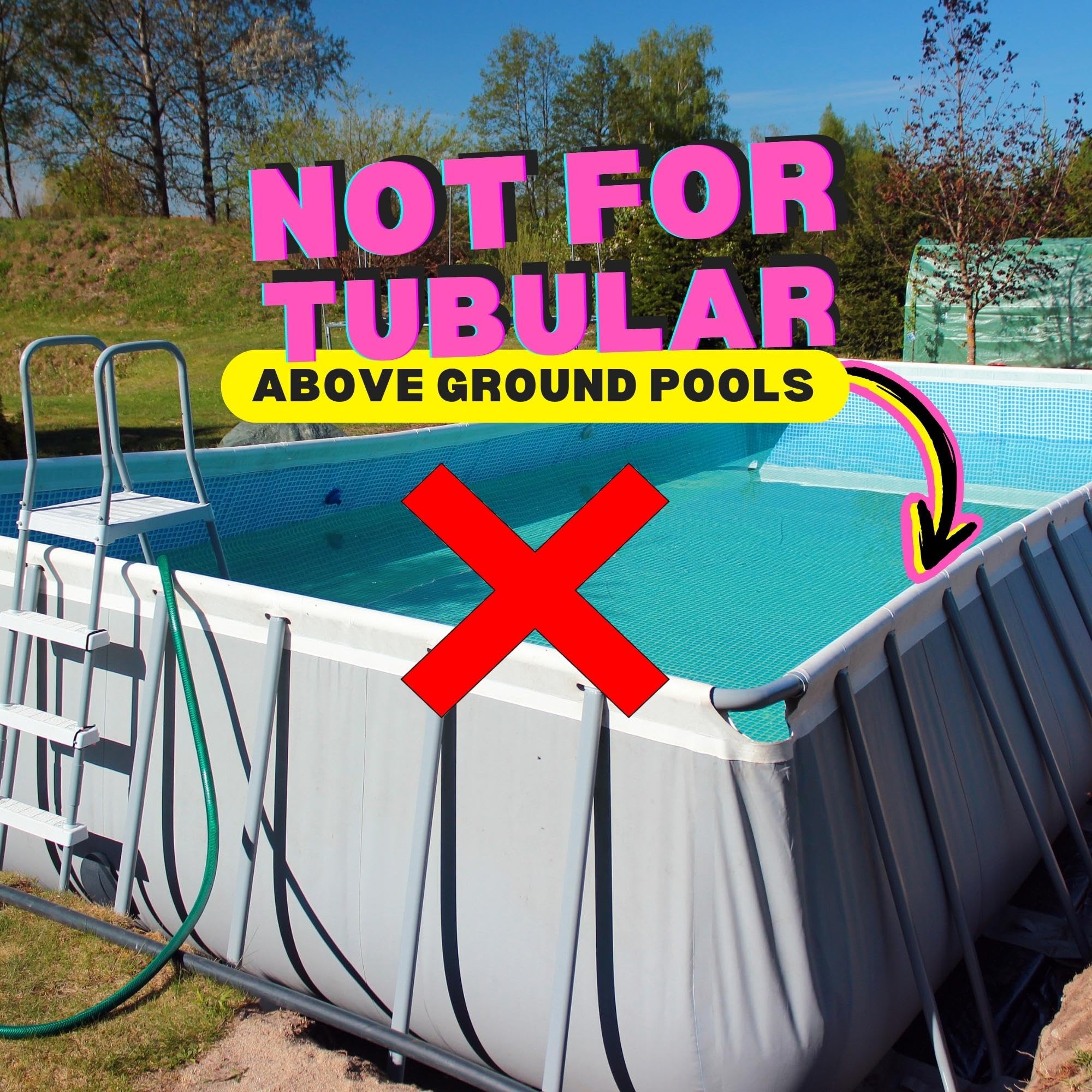 Premium Silver Grey Pool Cup Holders - 2 Pack Adjustable Drink Holders for Square Top Swimming Pools | Perfect for Backyard, Inflatable Pools & Summer Relaxation