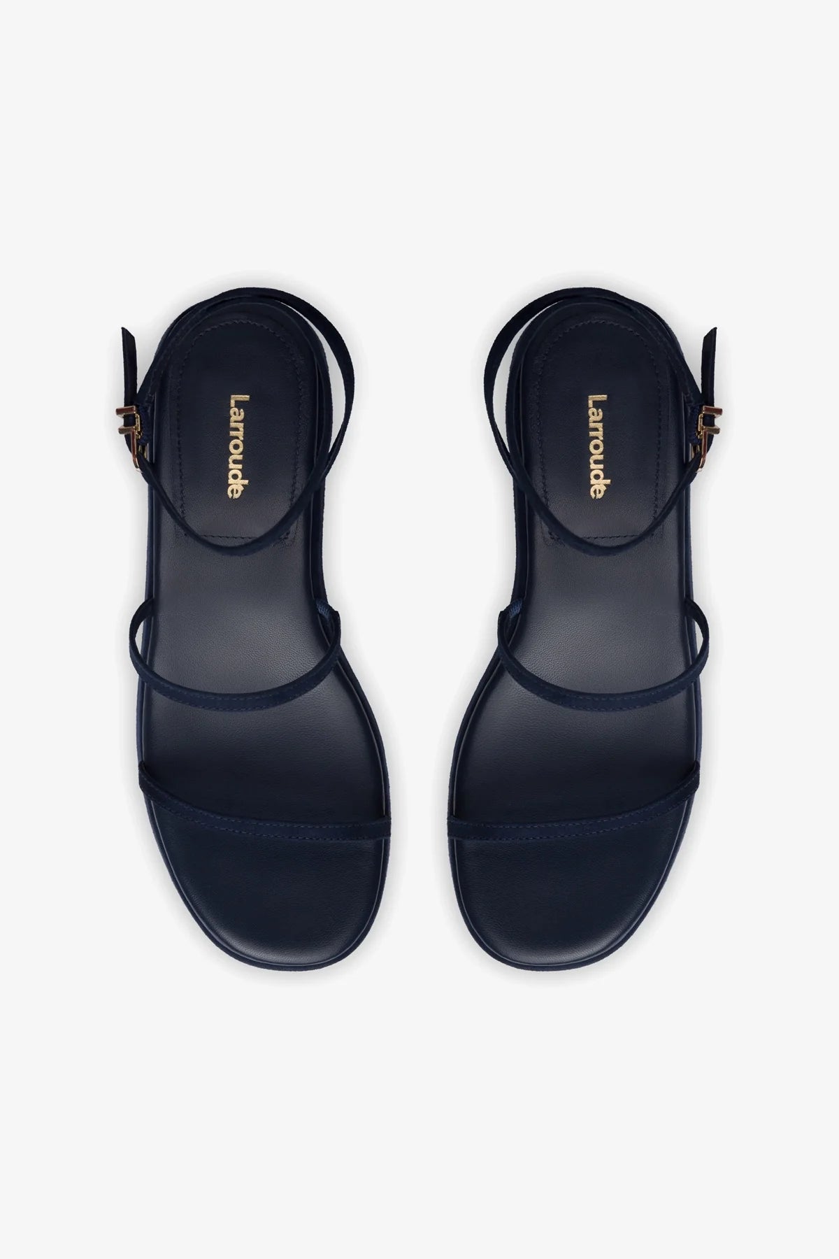 Gio Flatform Sandal for Women - Navy Blue Suede Comfortable Summer Slide Sandals | Perfect for Beach, Pool, and Casual Outings