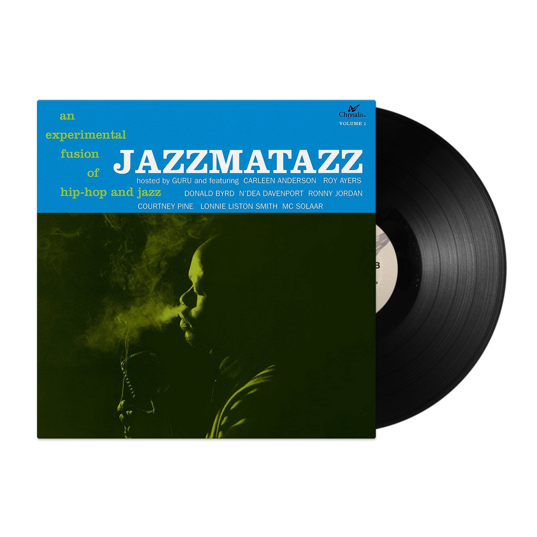 Jazzmatazz Vol. 1 LP Vinyl Record - Hip Hop Jazz Fusion Album by Guru - Perfect for Music Collectors & Vinyl Enthusiasts - Great for Home Listening & DJ Sets