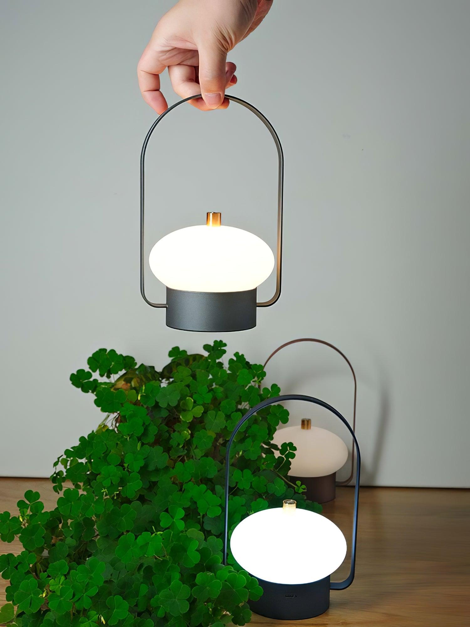 Soft Spot Portable Rechargeable LED Table Lamp with Built-in Battery - Perfect for Bedroom, Office, and Travel Night Light