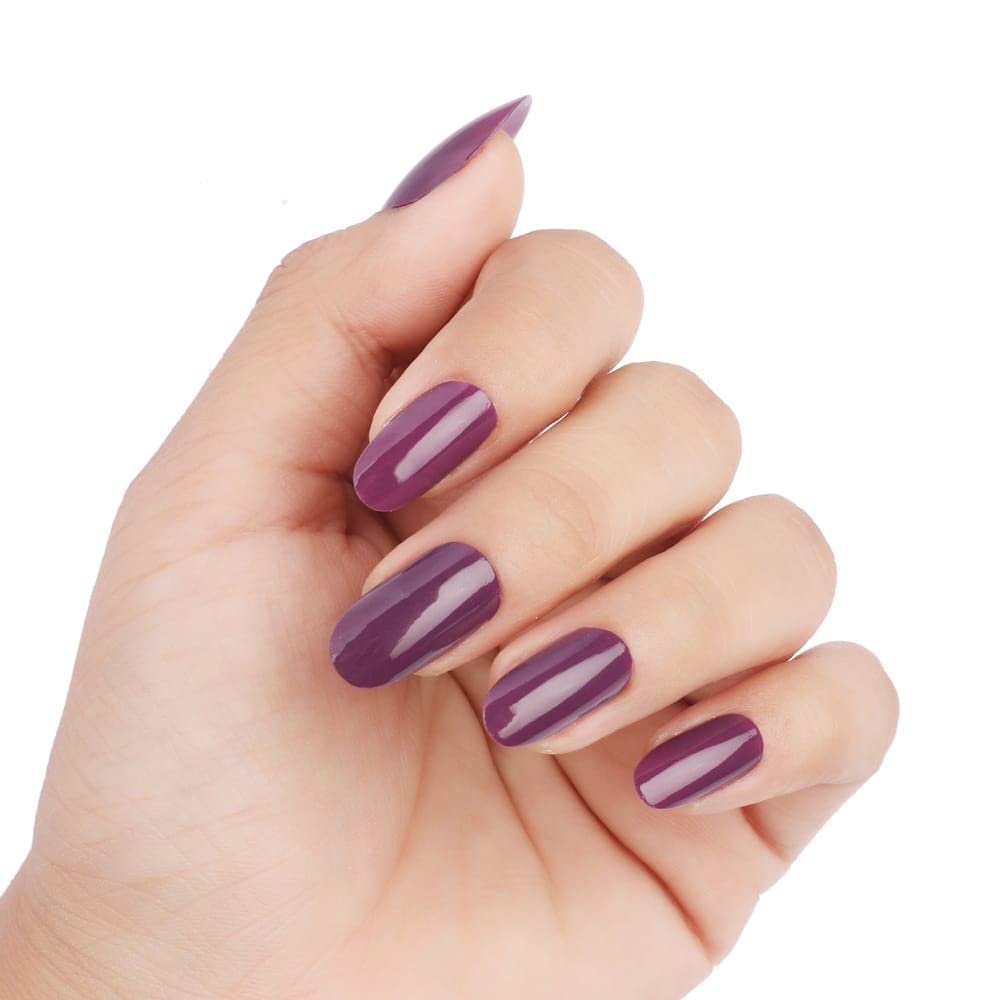 HTyagi Nail Polish - Long Lasting Violet Nail Lacquer 13ml for Manicure & Pedicure at Home or Salon