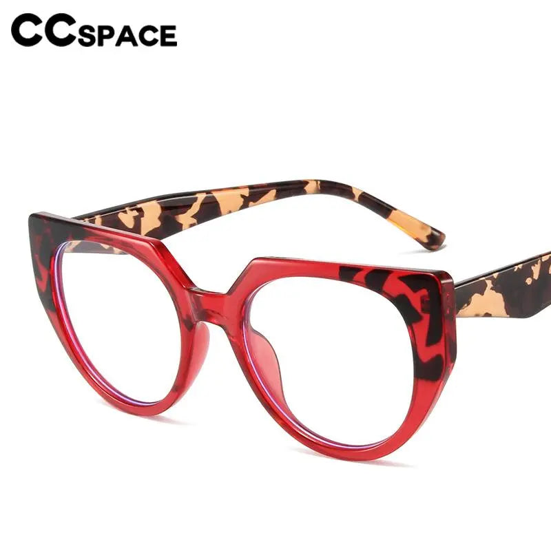 CCspace Women's Full Rim Cat Eye Reading Glasses R56954 - Stylish Blue Light Blocking Readers for Office, Reading & Computer Use