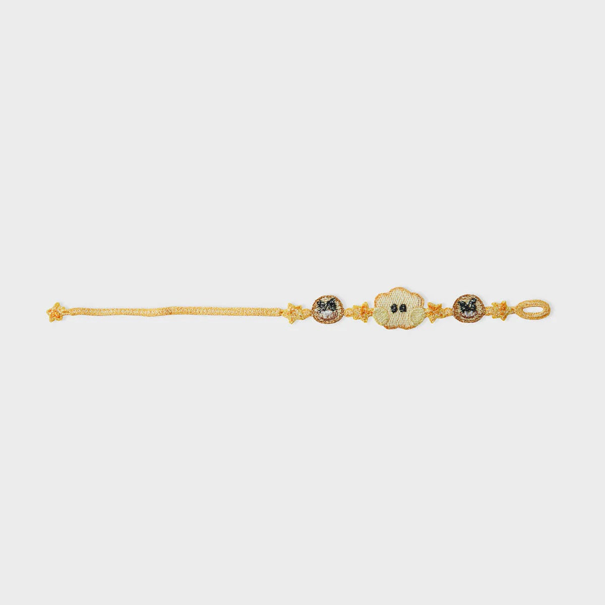 BT21 BIG & TINY Edition Embroidery Patch Bracelet - Shooky Cute Character Wristband for BTS Fans | Perfect for Concerts, Gifts & K-Pop Fashion Accessories