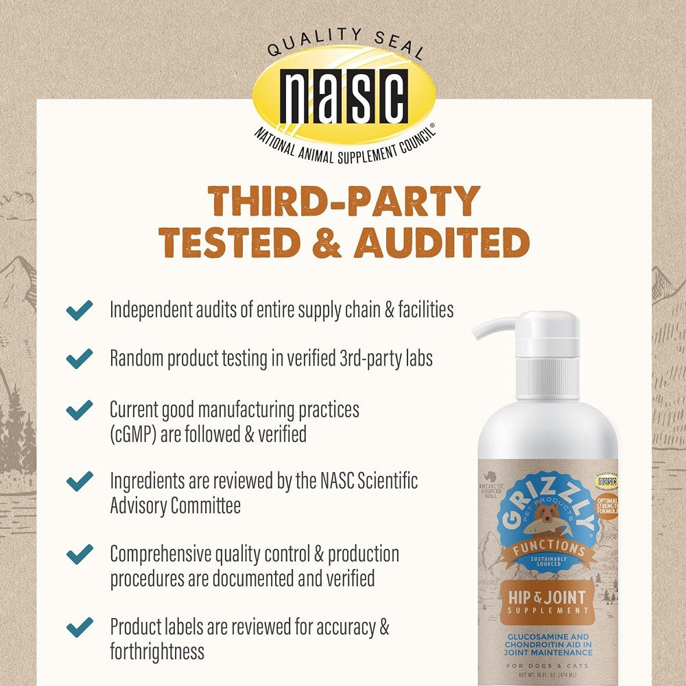 Premium Hip & Joint Oil Supplement for Dogs & Cats - Supports Mobility & Joint Health - Ideal for Senior Pets & Active Animals - Use Daily for Best Results