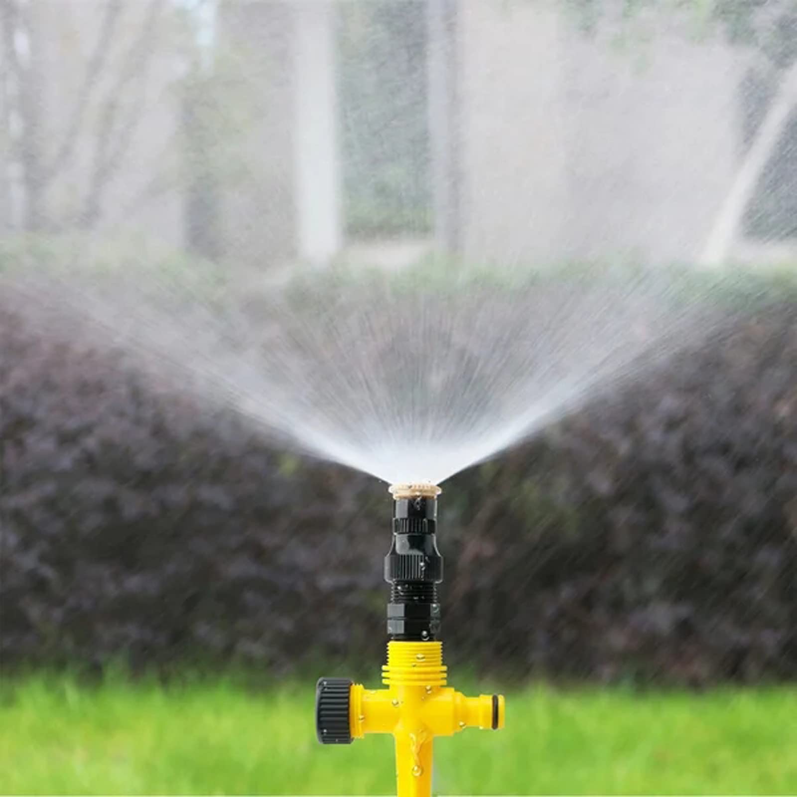 360 Degree Rotating Garden Sprinkler for Lawn & Plants - Automatic Irrigation Water Sprinkler for Yard with Hose - Perfect for Watering Grass, Flowers & Vegetable Gardens