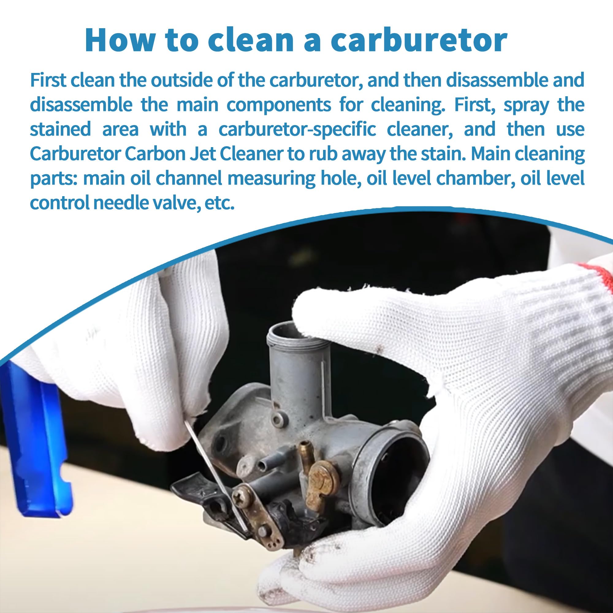 Carburetor Cleaner Kit - 13 Cleaning Wires, 10 Needles, 5 Nylon Brushes & Sharp Pick Tool for Motorcycle, ATV, Moped, Welder & Chainsaw - Remove Carbon Dirt & Jets - Perfect for Engine Maintenance & Small Engine Repair