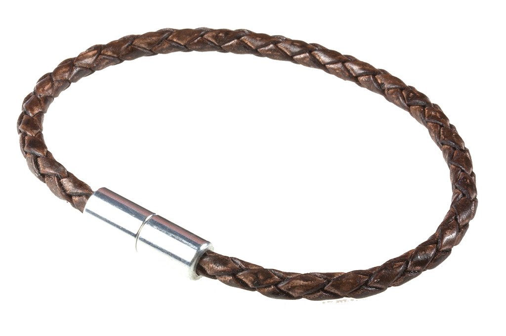 Suki Solo Braided Leather Boys Bracelet - 3mm Natural Antique Brown Handmade Bracelet for Kids & Teens - Perfect for Gifts, Casual Wear & Special Occasions