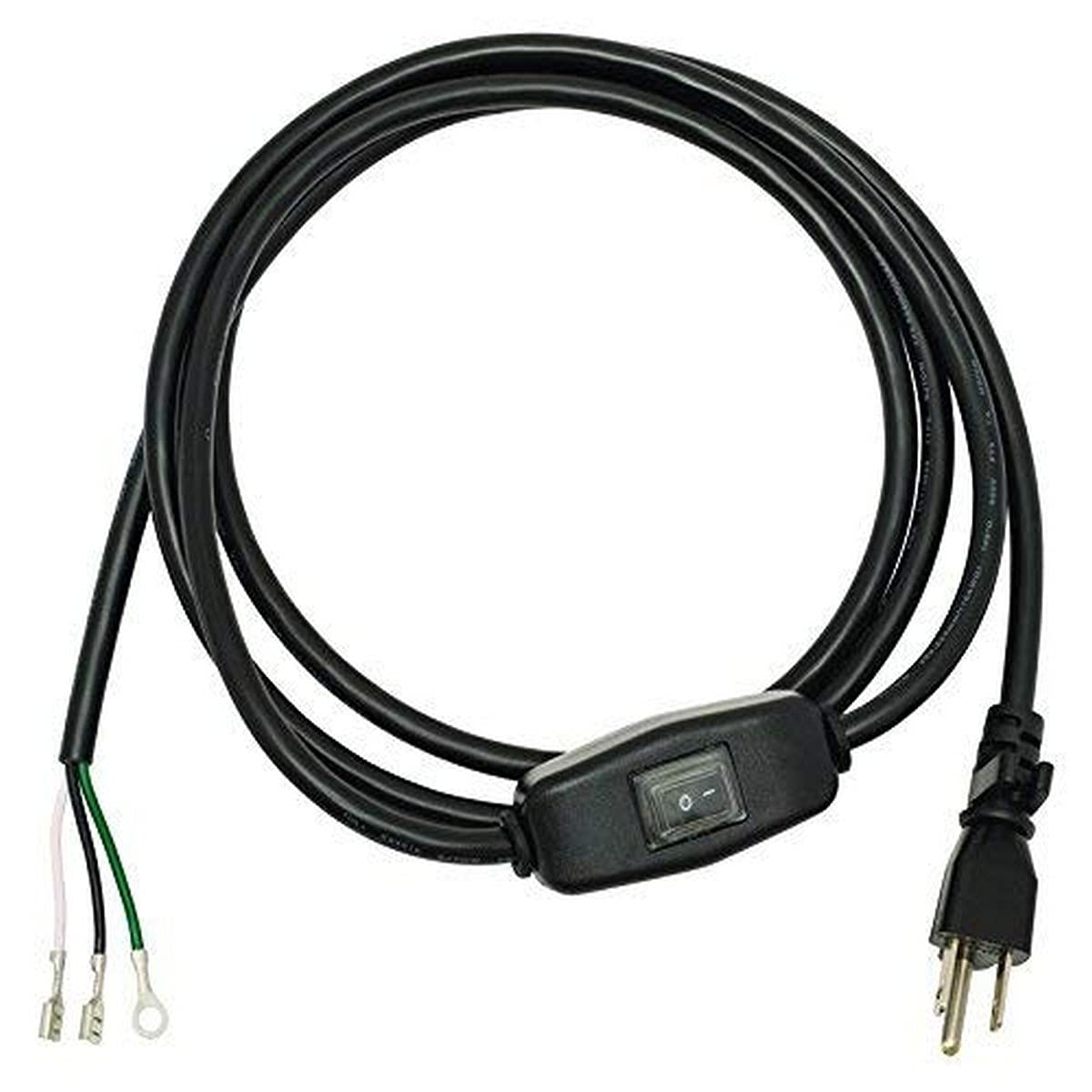 Schaefer F5 Black Electric Cord - Heavy Duty Power Cable for Home & Office Appliances | Perfect for Lamps, Fans, and Electronics