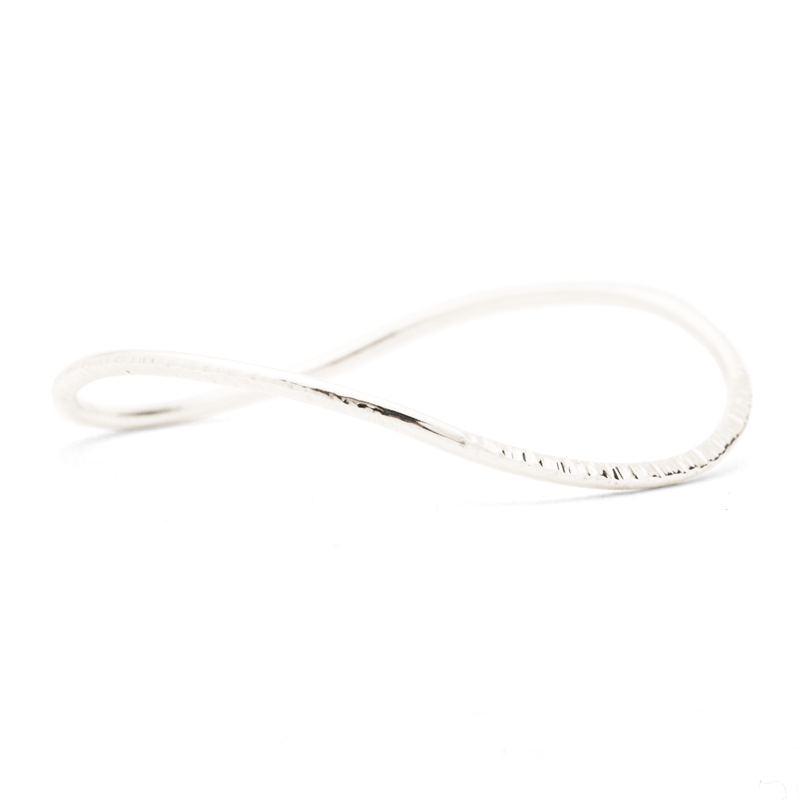 Infinity Slim Bangle Bracelet for Women - Minimalist Stackable Jewelry for Everyday Wear, Gifts & Special Occasions