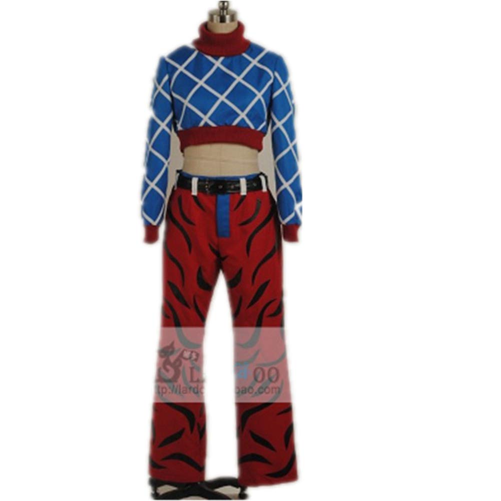 Golden Wind Guido Mista Cosplay Costume - Anime JoJo's Bizarre Adventure Outfit for Halloween, Carnival & Anime Conventions