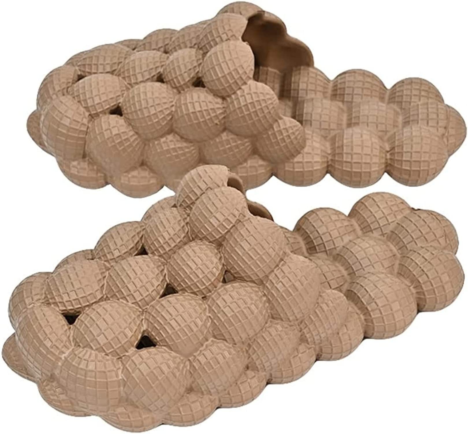 Comfortable Lychee Bubble Slippers for Women & Men - Massage Spa Slides with Non-Slip Sole - Funny Fruit Design House Shoes for Relaxation, Bathroom, and Indoor Use