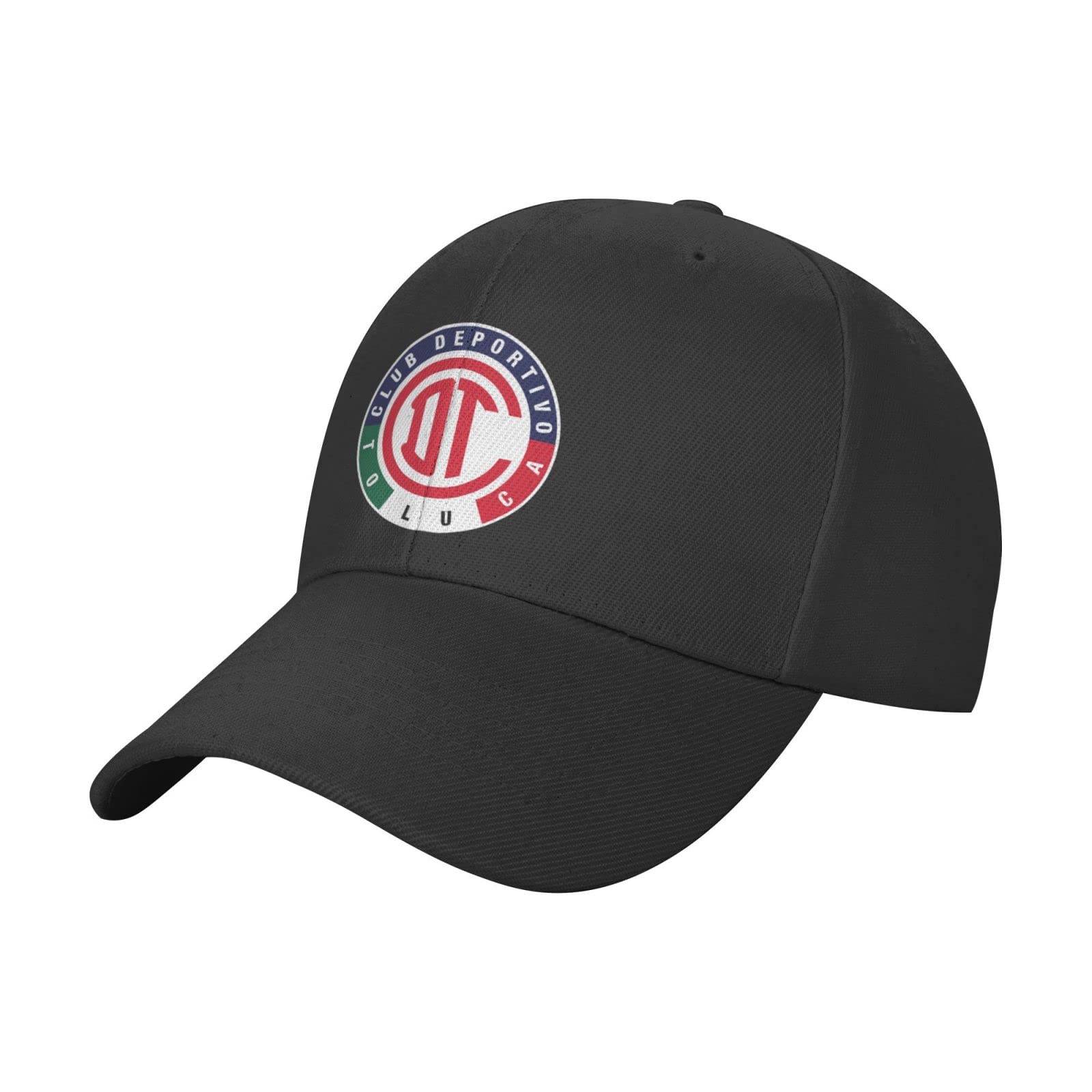 Deportivo Toluca FC Unisex Baseball Cap - Adjustable Cowboy Style Dad Hat for Men & Women - Plain Black Casual Hat for Sports, Outdoor & Daily Wear