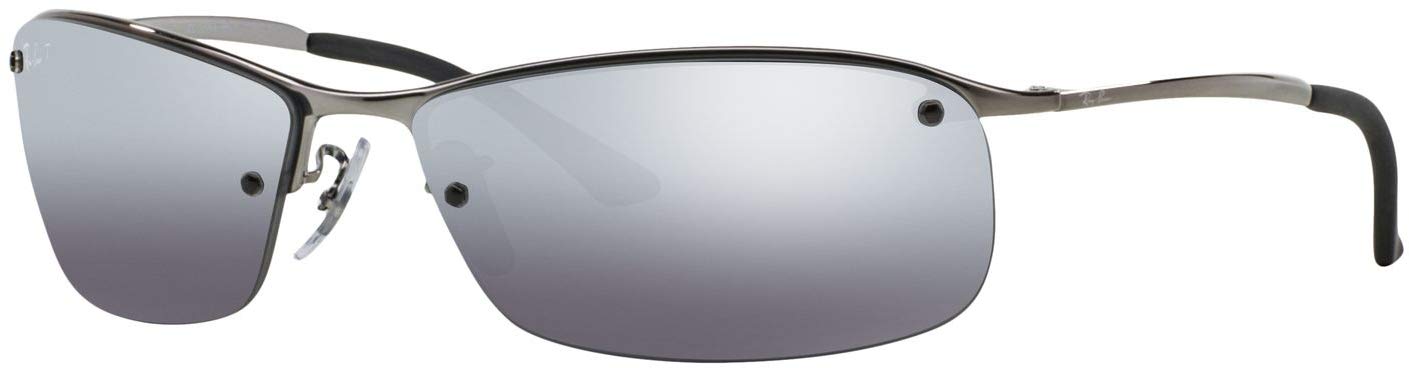 Ray-Ban RB3183 Polarized Rectangular Sunglasses for Men - UV Protection, Classic Aviator Style - Perfect for Driving, Outdoor Sports & Summer Fashion