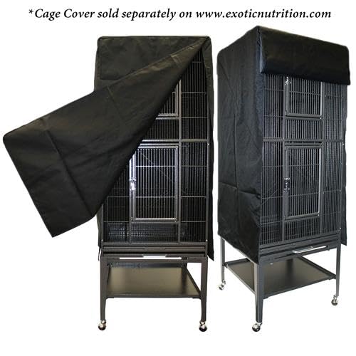 Premium Madagascar Sugar Glider Cage & Starter Kit - Durable Cage, Exercise Wheel, Healthy Food, Water Bottle, Food Dishes & Nest Pouch for Small Pets | Perfect for Sugar Glider Habitat Setup & Daily Care