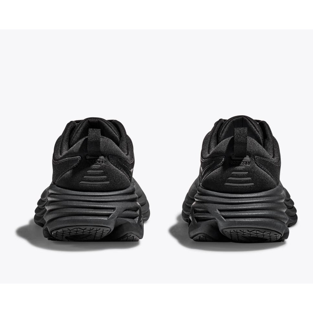 HOKA ONE ONE Men's Bondi 8 Running Shoes - Black/Black | Cushioned Comfort for Long Distance Running & Walking