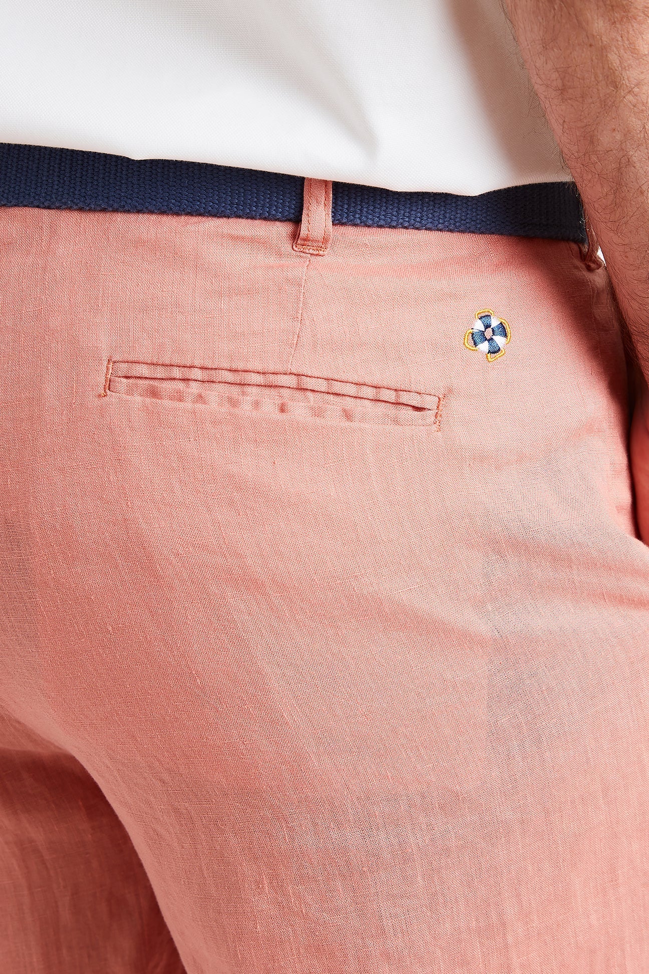 Cisco Short Linen Nantucket Red Pants - Classic Casual Summer Shorts for Men | Perfect for Beach, Vacation & Outdoor Activities