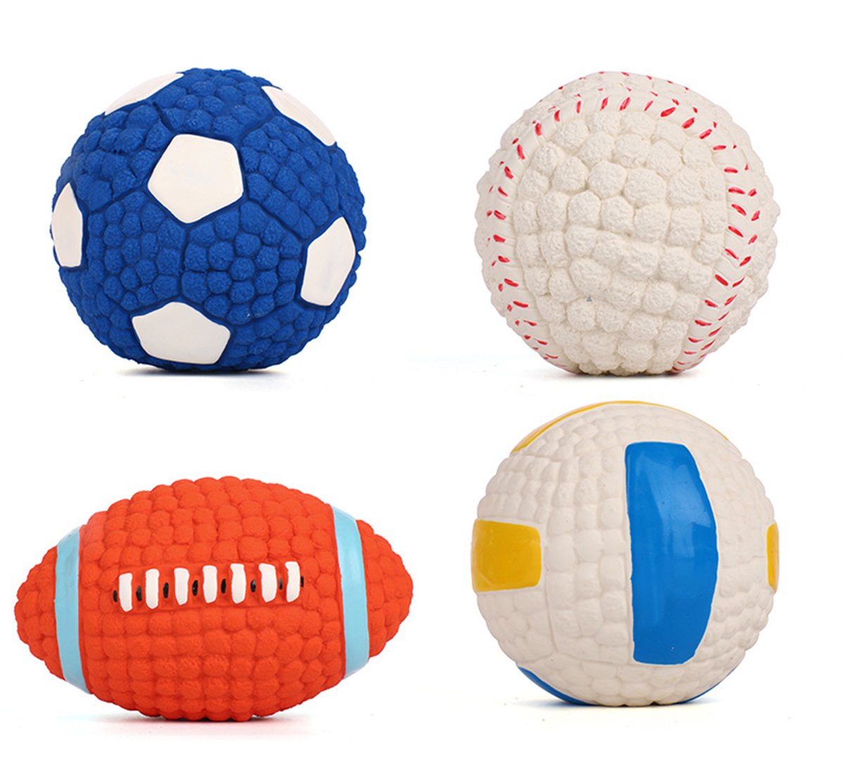 **Squeaky Dog Ball - Durable Pet Toy for Puppies & Cats, Chew-Resistant with Fun Sound, Tennis Ball Style - Perfect for Fetch, Training & Indoor/Outdoor Play**