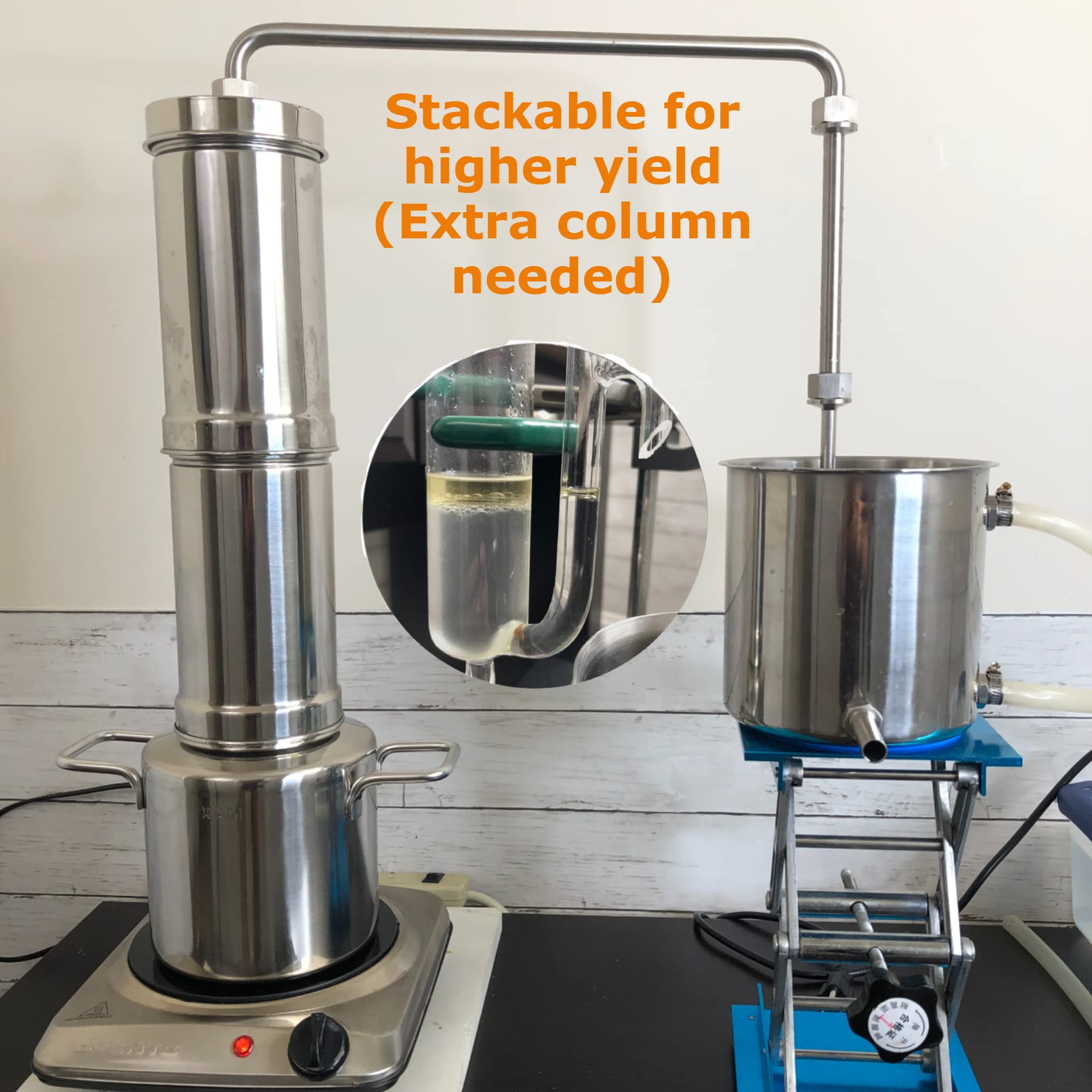 LETIME 3L Essential Oil Distiller Kit - Stainless Steel Steam Distillation for DIY Essential Oils, Hydrosol & Floral Water - LT3000 Distiller for Aromatherapy, Home Spa & Herbal Remedies