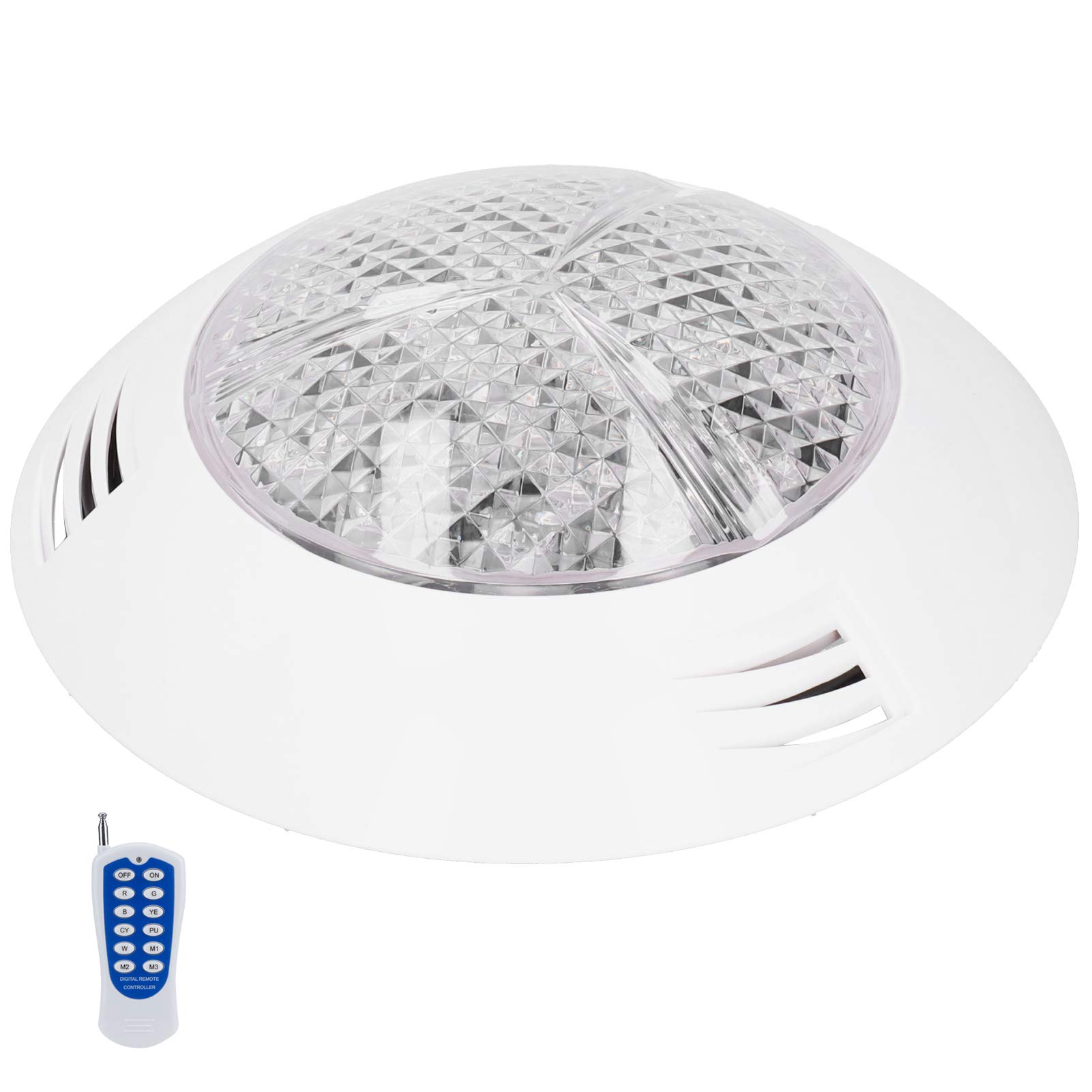 RGB Pool Lamp IP68 Waterproof 24W AC12V Underwater Light for Swimming Pools, Garden Decoration, Public Fountains, Ponds, and Landscape Lighting