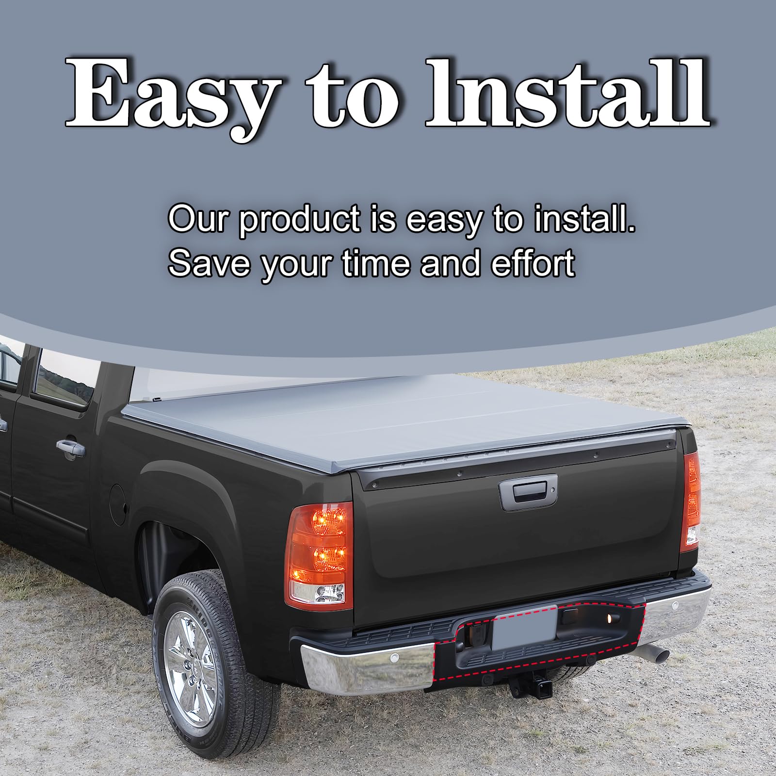 2007-2013 Chevy Silverado & GMC Sierra Rear Bumper Step Pad (Center) Without Sensor Hole - GM1191129 15284310 Replacement Part | Durable Protection for Truck Loading & Off-Road Adventures