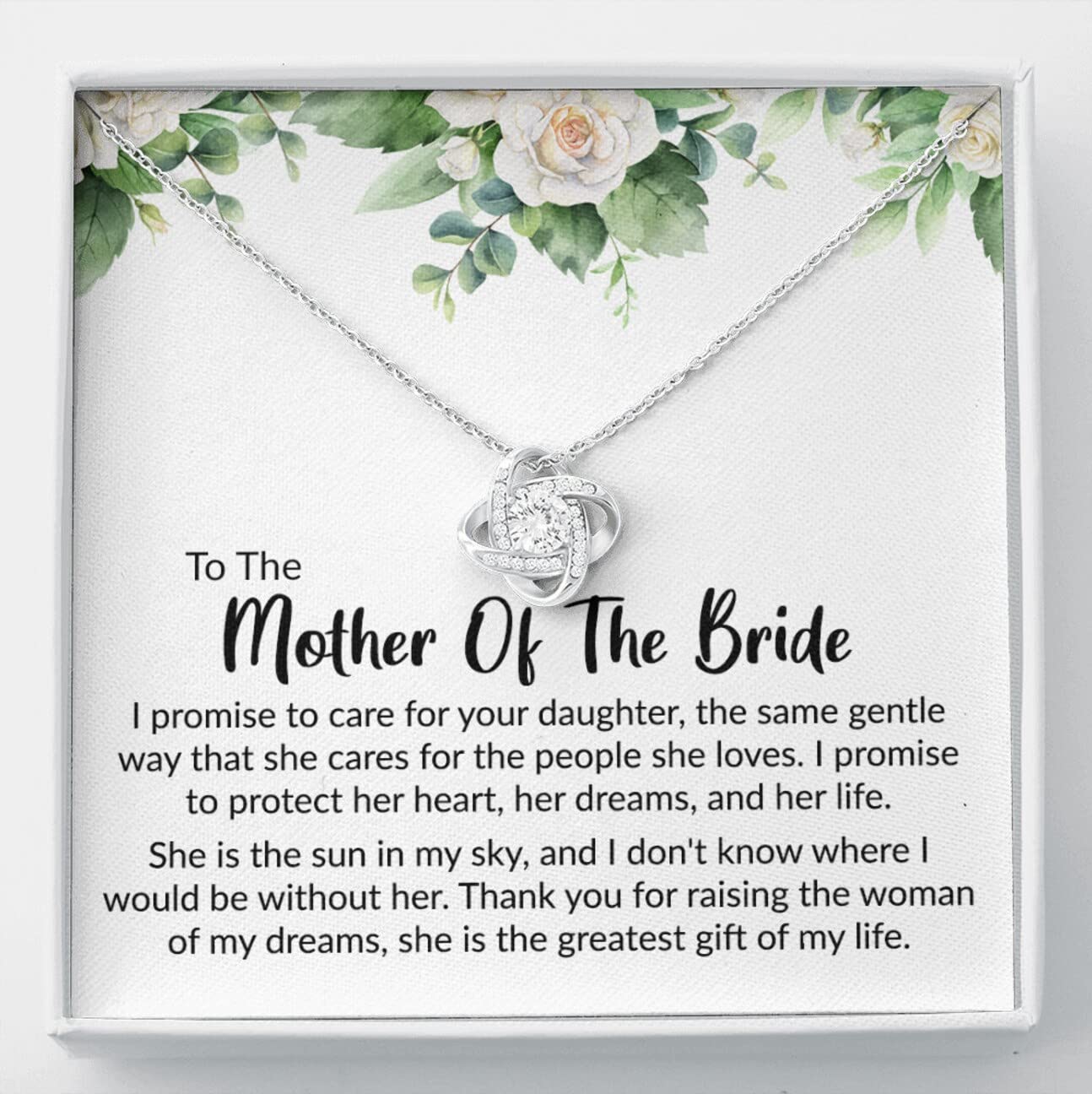 Elegant Mother of the Bride Necklace - Thoughtful Wedding Gift for Mom, Mother-in-Law & Groom's Mother | Perfect for Wedding Day, Rehearsal Dinner & Special Occasions