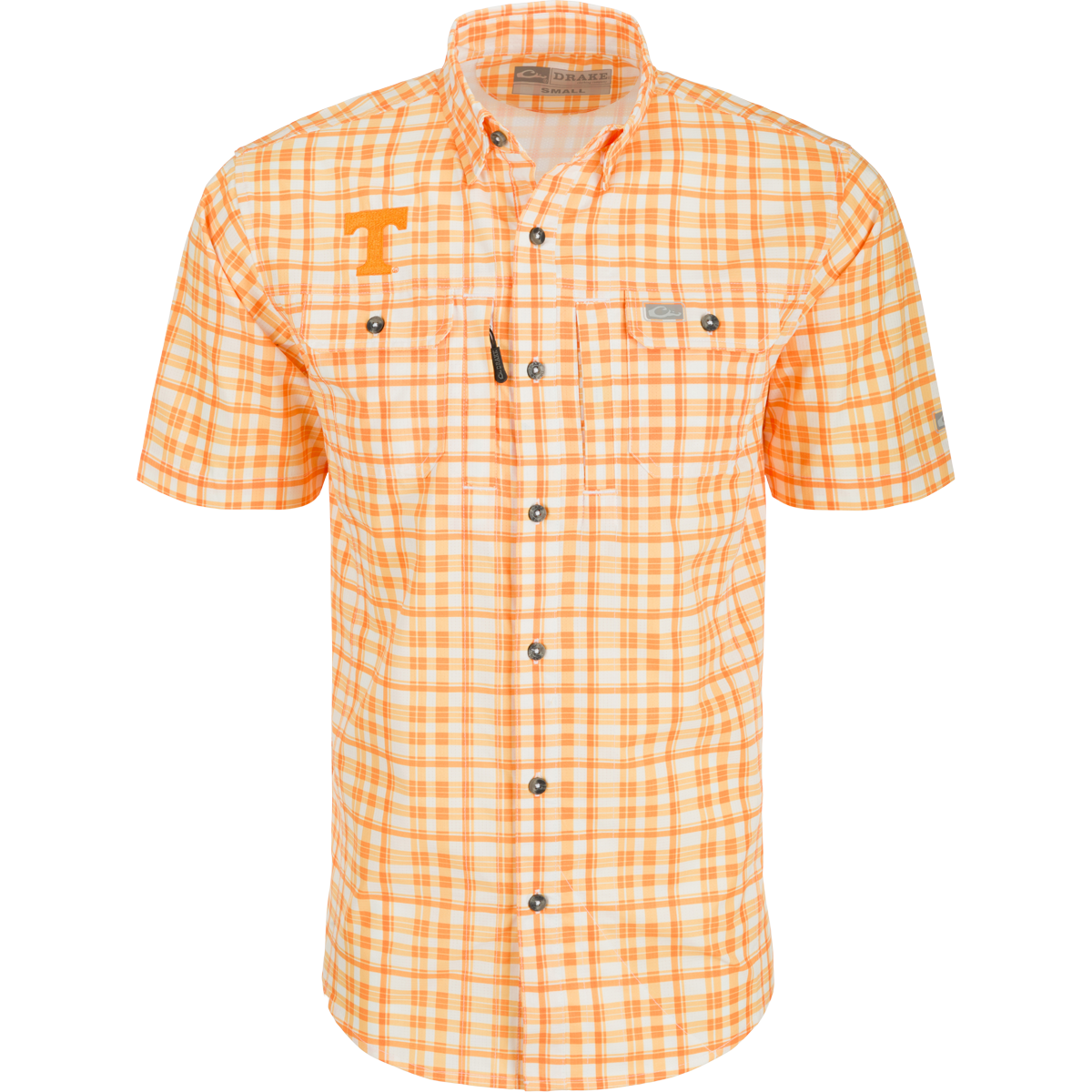 Tennessee Hunter Creek Windowpane Plaid Short Sleeve Shirt for Men - Casual Button Down Shirt for Outdoor Activities, Camping & Summer Wear