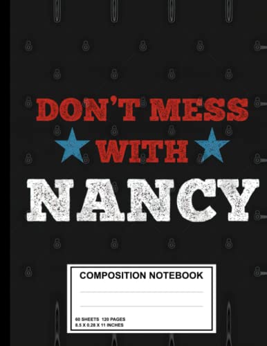 Nancy Pelosi Speaker Notebook - College Ruled Composition Book, 120 Pages, 8.5 x 11 Inches - Perfect for School, Office & Political Enthusiasts