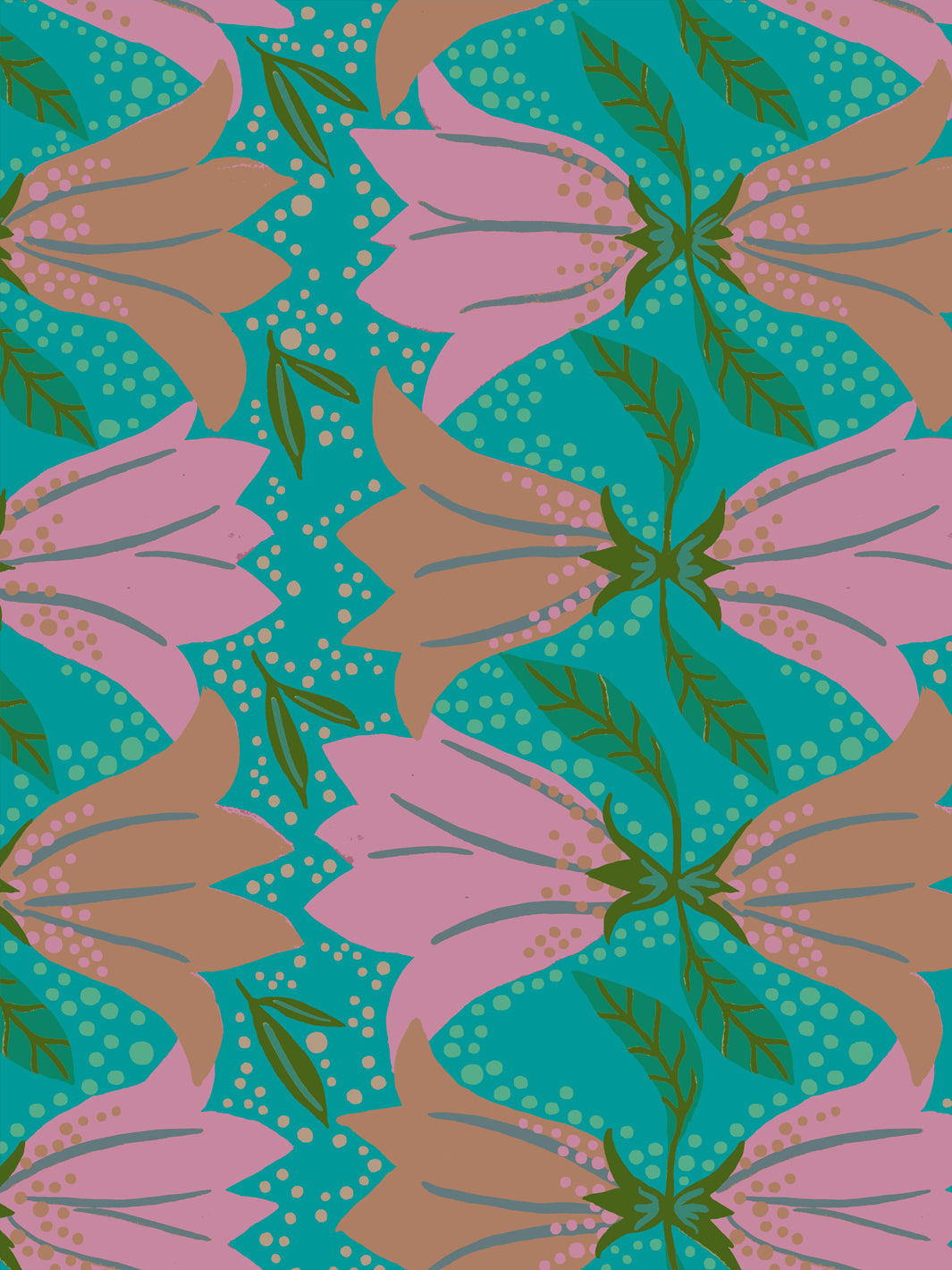 Astrid Wallpaper by Sarah Jessica Parker - Mulberry Teal Floral Design - Perfect for Living Room, Bedroom & Home Office Decor