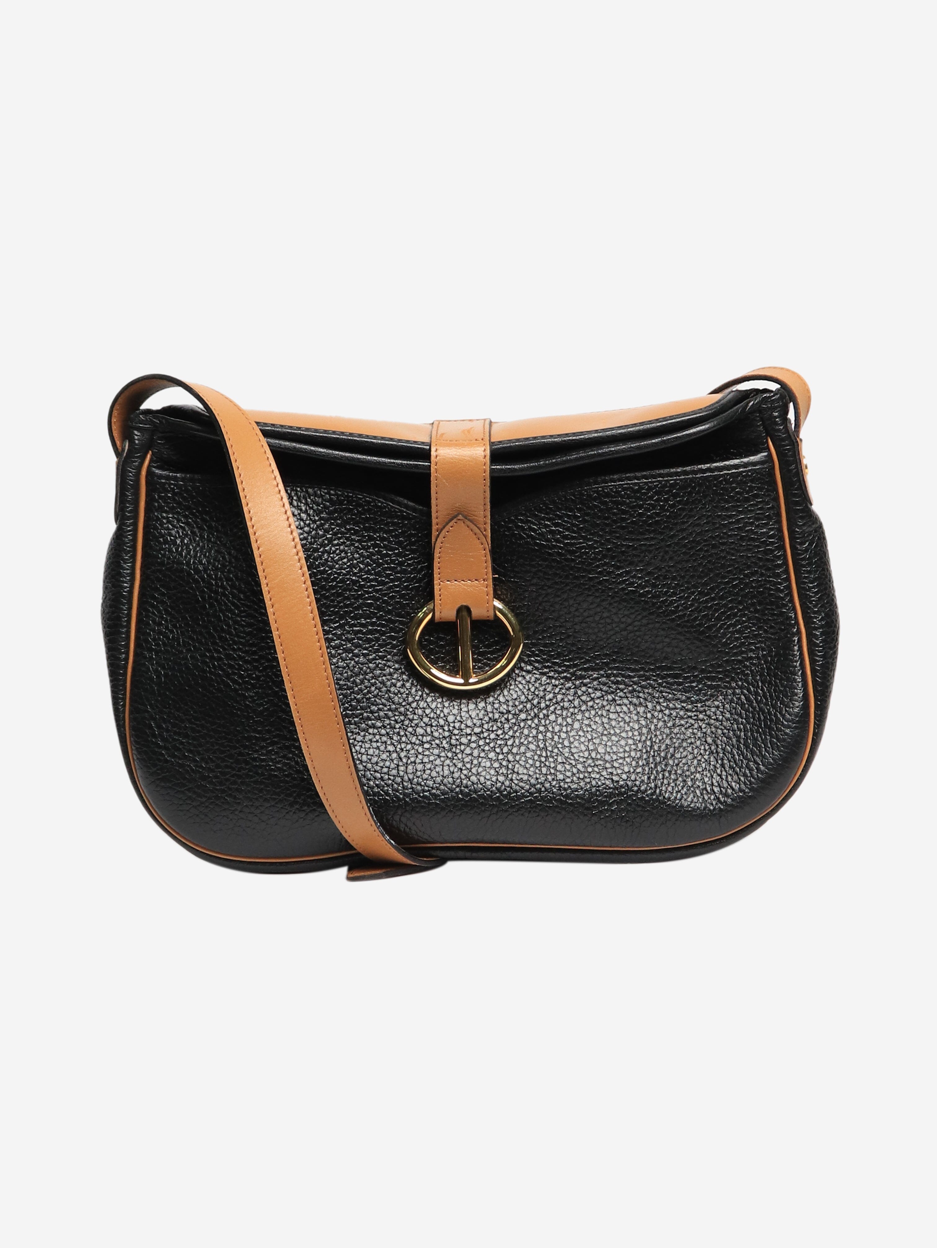 Stylish Black Leather Shoulder Bag for Women - Durable & Fashionable Crossbody Purse - Perfect for Work, Travel & Everyday Use
