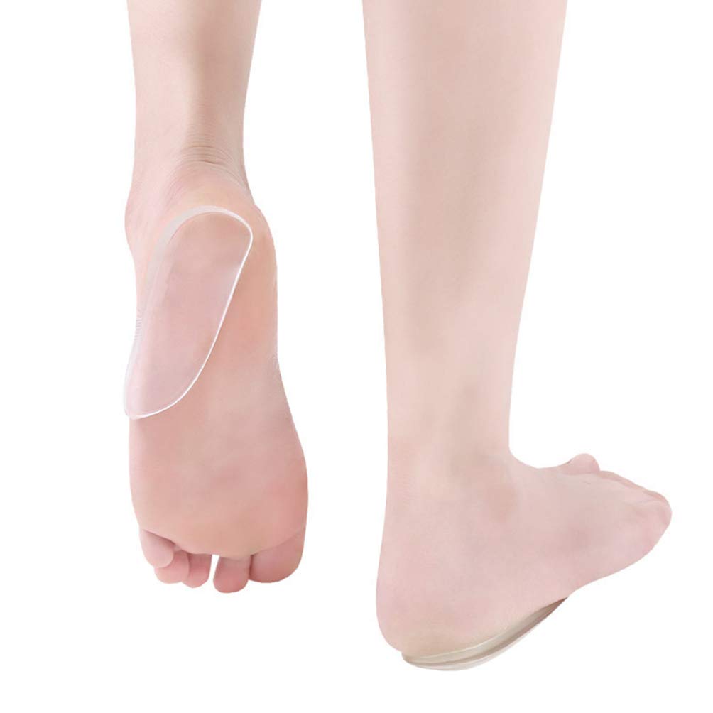 Orthotic Gel Insoles for Heel Pain Relief - Silicone Cushioned Shoe Inserts for Comfort & Support - Perfect for Running, Walking & Standing All Day